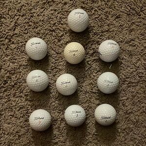 Titleist White Golf Balls Set